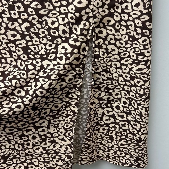 Shein Brown Leopard Midi Skirts - Picture 2 of 4